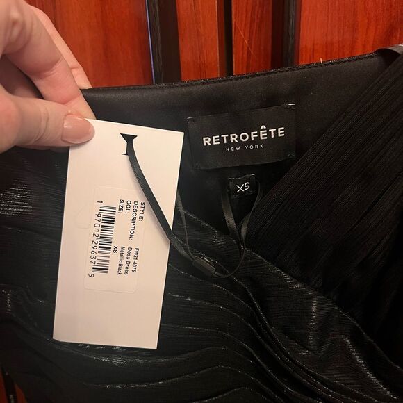 Retrofete Black Maxi Doss Metallic Dress - Picture 6 of 6